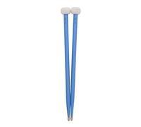 Drum Mallet , 2Pcs Good Hand Feel Drums Mallets Accessory Maple Handle for Performance(Blue)