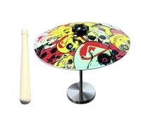 Drum Miniature - Metal, 5,51 x 4,72 in Drum Toy Desktop Design - Instrumento compacto y divertido de percusión, mini drums con para adolescentes, adultos, estudiantes, música amantes, hogar