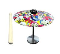 Drum Miniature - Metal, 5.51x4.72in Drum Toy Desktop Design - Compact and Fun Percussion Instrument, Mini Drums with Stick For Teens, Adults, Students, Music Lovers, Home, Bedroom, Study, Dorm