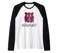 Drum N Bass Junglist EDM Rave Dance Music Jungle Lion Raver Camiseta Manga Raglan