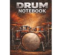 Drum Notebook: 6-Staff Percussion Manuscript Book with Neutral Clef for Drummers, Practice, and Composition |150 Pages | Wide Staff Spacing | Title & ... Lines | For Students, Teachers, and Musicians