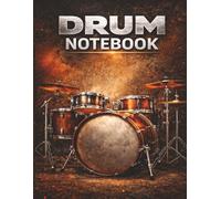 Drum Notebook: 6-Staff Percussion Manuscript Book with Neutral Clef for Drummers, Practice, and Composition |150 Pages | Wide Staff Spacing | Title & ... Lines | For Students, Teachers, and Musicians