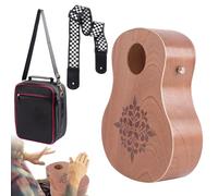Drum para niños, niños Drum Hand Drum | Bolsa de almacenamiento de instrumentos en de guitarra de madera portátil incluida - Juguete de música, herramienta de percusión divertida para actuaciones en e