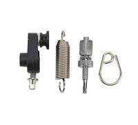 Drum Pedal Spring Hook Set | Robust Metal with Tensioner | Easy Assemble Drum Kit Accessories for Bass/Snare/Tom | Black