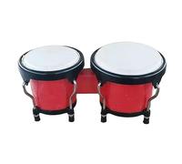 Drum Percussion Instruments Bongo Drum Set para Regalos Adultos Principiantes Rojo