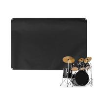 Drum Protective Cover Large Dust Cover For Instruments Oxford Fabric Instrument Cover Windproof Drum Kit Cover Reflective Coating Instrument Cover Protective Cover For Violin Keyboard Piano Dust Cover