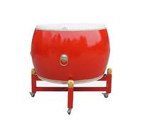 Drum Rojo Chino Con Un Diámetro De 60 Cm, Con Un Soporte Móvil, Adecuado Para Actuaciones Y Oraciones Del Templo