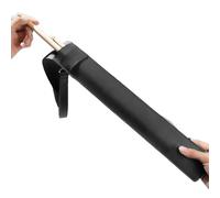 Drum Stick Bag - PU Leather Mallet Case, Portable Percussion Storage, 40cm X 6.6cm + 95g Ultra Lightweight, Water Resistant Faux Leather - For Drummer Beginner & Student