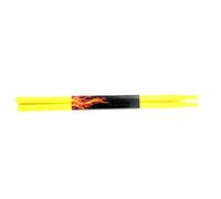 Drum Stick Musical Antideslizante Tip Drum Sticks para Drum Pad Practicar Ejercicios de Batería(Amarillo)