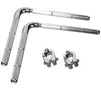 Drum Workshop brazo en L de 1/2" (1,27 cm) a 9,5 mm con memory lock (paquete de 2)