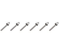 Drum Workshop tornillos de afinación True Pitch cromados - 0,8" (2,03 cm) x 1,65" (4,19 cm), paquete de 6