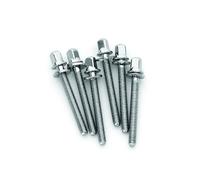 Drum Workshop tornillos de afinación True Pitch de acero inoxidable - 0,8" (2,03 cm) x 1,65" (4,19 cm) (paquete de 6)