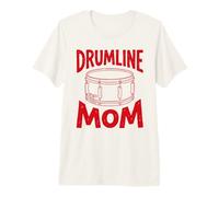 Drumline Mom Marching Band Día de la Madre Vintage Snare Drummer Camiseta Premium