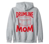 Drumline Mom Marching Band Día de la Madre Vintage Snare Drummer Sudadera con Capucha