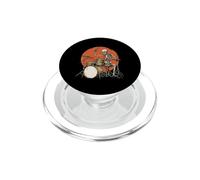 Drummer Esqueleto Percusionista Rock and Roll Drumming Spooky PopSockets PopGrip para MagSafe