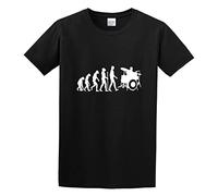 Drummer Evolution Funny Drums Humor Gift Idea Band Musician Unisex 100% Cotton Short-Sleeve T-Shirts Black XL