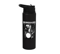 Drummer Men, Baterías | Dinosaurio Divertido, Músico, Drummersaurus Stainless Steel Insulated Water Bottle