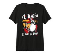 Drummer Música Baterista El Tempo Es Lo Que Yo Digo Batería Camiseta Premium