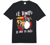 Drummer Música Baterista El Tempo Es Lo Que Yo Digo Batería Comfort Colors Adult Heavyweight T-Shirt