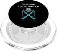 Drummer Tees Aztec - Coordinación de batería de 4 vías PopSockets PopGrip para MagSafe