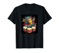 Drumming Dragon Busca a los Amantes de la batería y la música Rock Camiseta
