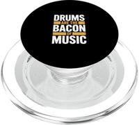 Drums Are The Bacon of Music PopSockets PopGrip para MagSafe