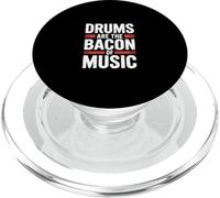 Drums Are The Bacon of Music PopSockets PopGrip para MagSafe