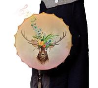 Drums de chamanes para adultos - Drum de alces de chamán instrumental - Regalo único de curandero para la música espiritual, reflexión y meditación, decoración del hogar