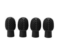 Drumstick Silent Practice Consejos Silicona Tambre el estirable Muta cabezales para bateristas percusionistas 4pcs accesorios de práctica duradera suave accesorios en el hogar uso (Naranja) (Negro)