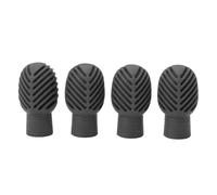 Drumstick Silent Practice Consejos Silicona Tambre el estirable Muta cabezales para bateristas percusionistas 4pcs accesorios de práctica duradera suave accesorios en el hogar uso (Naranja) (Negro)