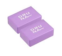 DRUNA Bloque de Yoga 2 Piezas de Espuma EVA y Pilates Ligero y Antideslizante (Violeta)