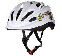 DRUNA Casco de Bicicleta Infantil con 10 Ventilaciónes Multi-Deporte para Ciclismo, Patinaje y Skates Monopatín Ajustable 48-56cm (GO)