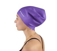 DRUNA Gorro de Natación Silicona | para Cabellos Largos | Extra Grande y Cómodo | Impermeable y Duradero | Ideal para Pelo Voluminoso | Colores Brillantes | para Mar y Piscina
