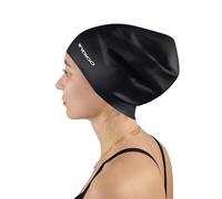 DRUNA Gorro de Natación Silicona | para Cabellos Largos | Extra Grande y Cómodo | Impermeable y Duradero | Ideal para Pelo Voluminoso | Colores Brillantes | para Mar y Piscina