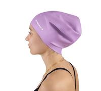 DRUNA Gorro de Natación Silicona | para Cabellos Largos | Extra Grande y Cómodo | Impermeable y Duradero | Ideal para Pelo Voluminoso | Colores Brillantes | para Mar y Piscina