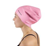 DRUNA Gorro de Natación Silicona | para Cabellos Largos | Extra Grande y Cómodo | Impermeable y Duradero | Ideal para Pelo Voluminoso | Colores Brillantes | para Mar y Piscina