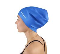 DRUNA Gorro de Natación Silicona | para Cabellos Largos | Extra Grande y Cómodo | Impermeable y Duradero | Ideal para Pelo Voluminoso | Colores Brillantes | para Mar y Piscina