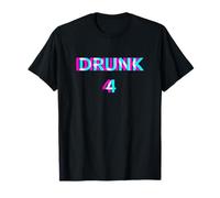 Drunk Four Number 4 Alcohol Funny Drinking Team Camiseta