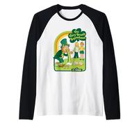 Drunk Leprechaun St. Patrick's Day Sarcastic Adult Humor Camiseta Manga Raglan