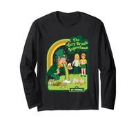 Drunk Leprechaun St. Patrick's Day Sarcastic Adult Humor Manga Larga