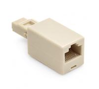 DRUT Adaptador cruzado RJ45 hembra a conector de red Ethernet macho | Crossover de red, hembra a macho, compatible con Ethernet, Plug and Play, diseño compacto