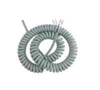 Drut sprężynowy jest elastyczny i elastyczny, char 4 Cores 22AWG Shrinkable Telescopic Wire Gray 0.3mm2 Cable 1 Meter 20 Meters Stretchable Cable(Stretch 4Meters)