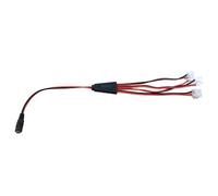 DrUTP WCABLE Cable para distribución de Alimentación DC JACK 1 entrada Hembra a 4 salidas con Regleta