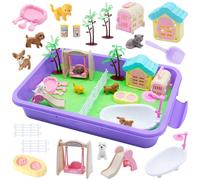 Druuzyl Arena Juguetes Mágica para Gatos y Perros, Arena Mágica Sensorial para Niños Kit Cinética para Niñas, Arena Cinética Niños Mayores de 3 Años Regalo de Cumpleaños