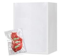 Druuzyl Bolsas de Vacio para Alimentos 100 Bolsas 20x25cm Bolsas al Vacío para Máquina al Vacío, Bolsas de Vacío para Congelar Alimentos para la Conservación de Alimentos y la Cocción Sin BPA