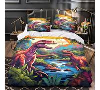 DRVASMXCP Caravana del Desierto Funda de Edredón Cierre de Juego de 3 Piezas Suave Estampado 3D Incluye Fundas de Almohada Arquitectura Antigua Funda Edredon for Adolescentes Double（200x200cm）