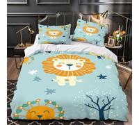 DRVASMXCP Lindo Koala Funda de Edredón con Fundas de Almohada 3 Piezas Microfibra Suave Diseño 3D Cierre de Cremallera Oculta Suave Animal ilustrado Funda Edredon for niños King（220x240cm）