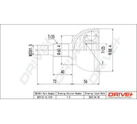 Junta homocinética DP2110.10.1319 Drve+ para MERCEDES-BENZ CLASE A