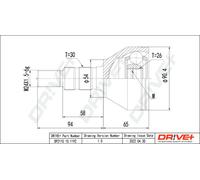 Drve+ Conjunto De Juntas De Eje Lateral Para Opel Insignia A