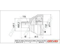 DrVE+ Conjunto De Juntas De Eje Lateral Para VW Passat Variant